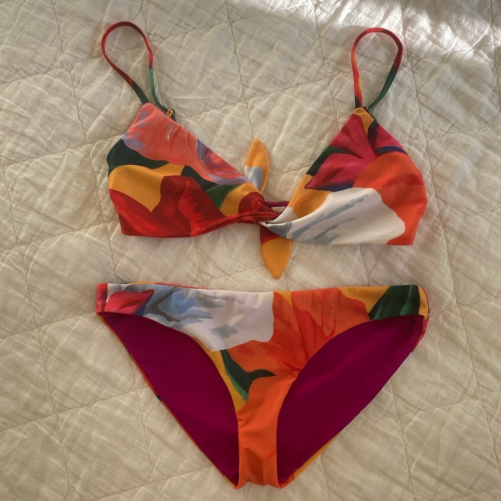 Mara Hoffman Multicolor Bikini - Red, Orange, Pink